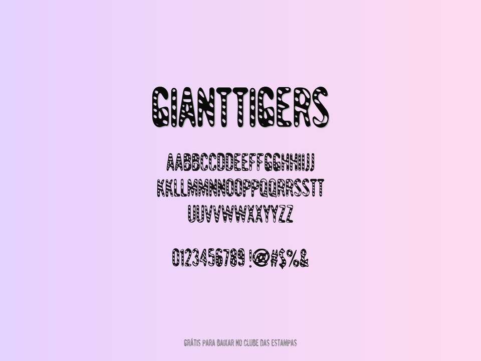 Fonte Gianttigers Grátis Para Baixar