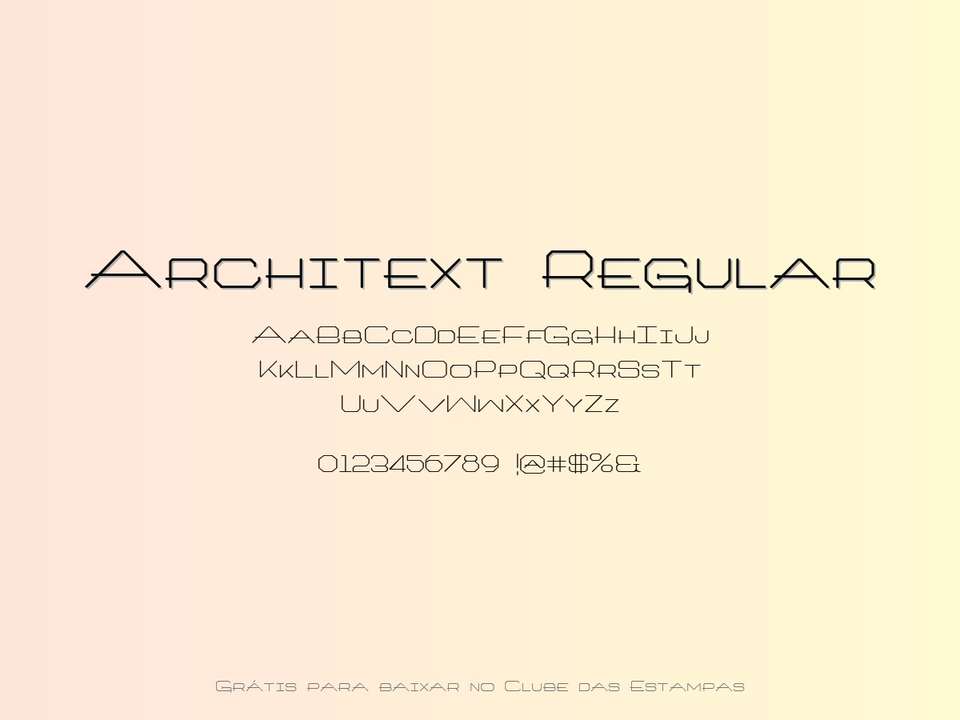 Fonte Architext Regular Grátis Para Baixar