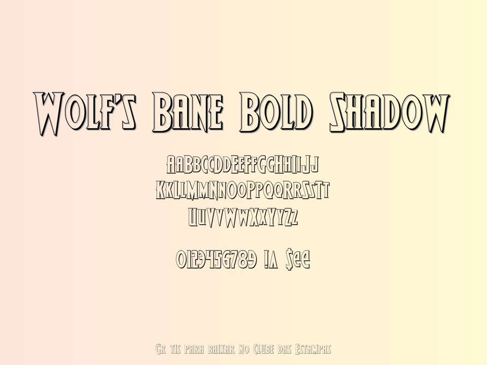 Fonte Wolf's Bane Bold Shadow Grátis Para Baixar