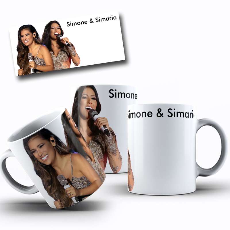 Arte Para Caneca Simone & Simaria Cantoras 1
