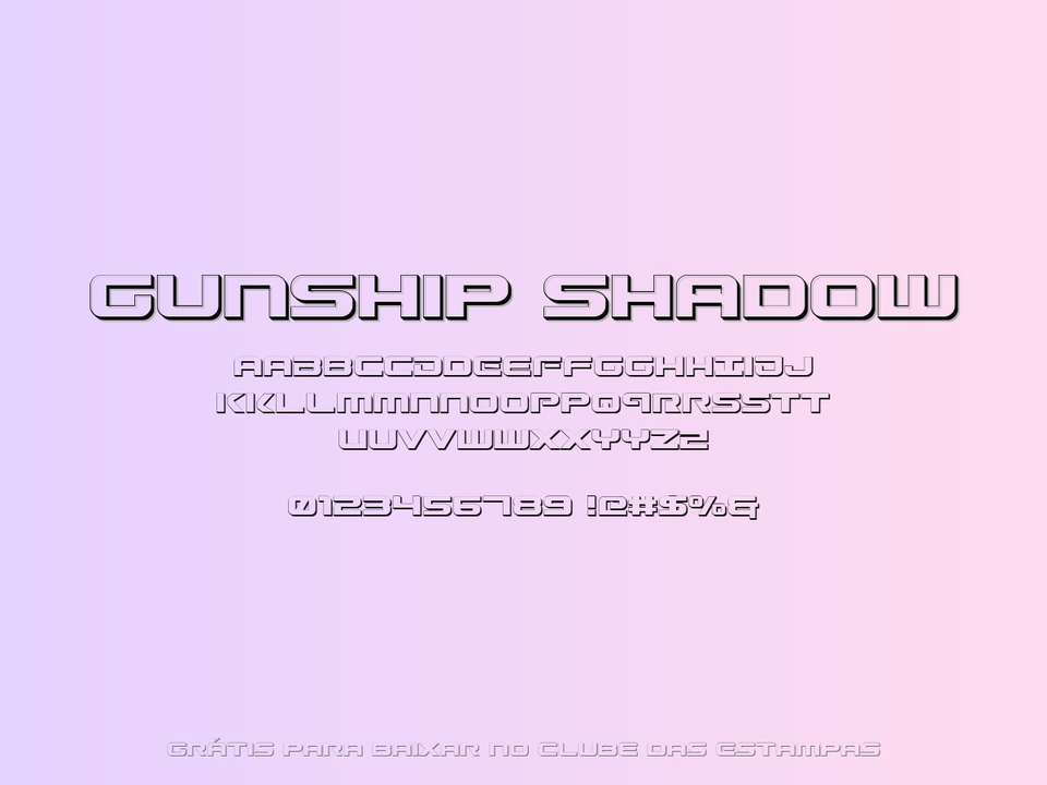 Fonte Gunship Shadow Grátis Para Baixar