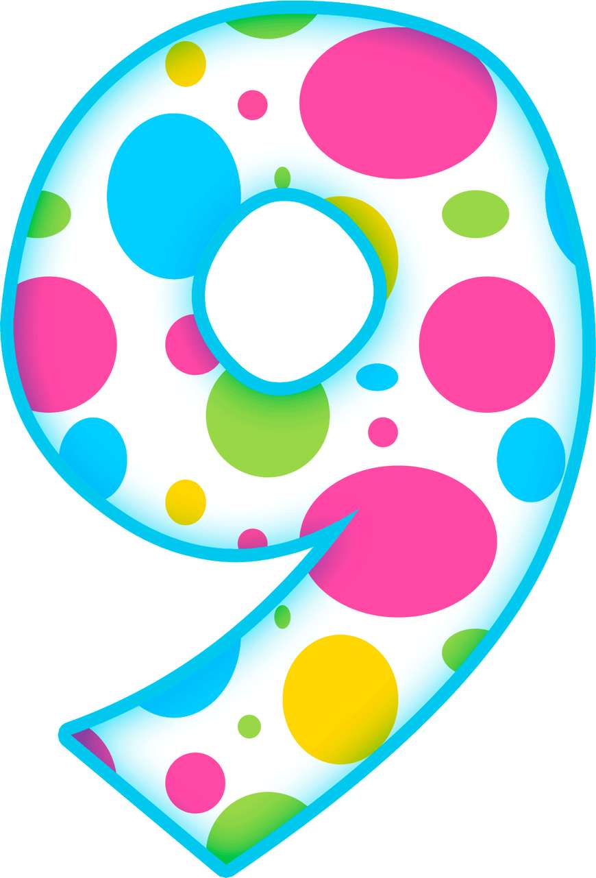 Elemento Numero 9 Nove Bolinhas Png