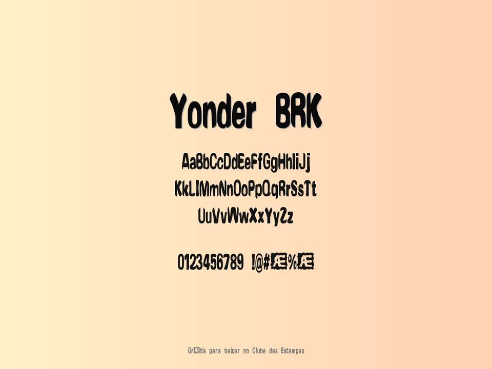 Fonte Yonder Brk Grátis Para Baixar