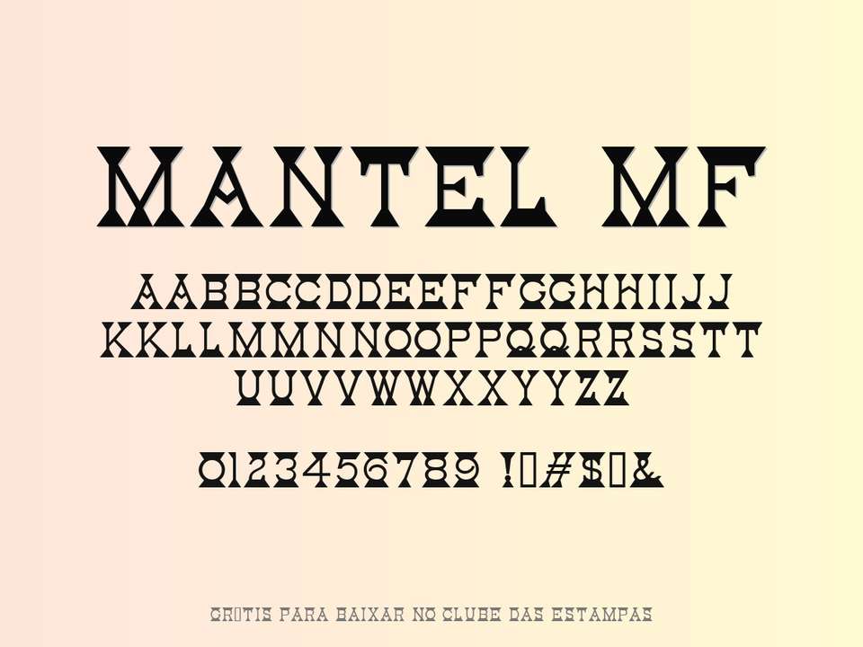 Fonte Mantel Mf Grátis Para Baixar