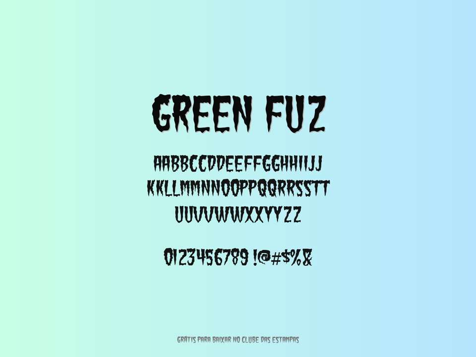 Fonte Green Fuz Grátis Para Baixar
