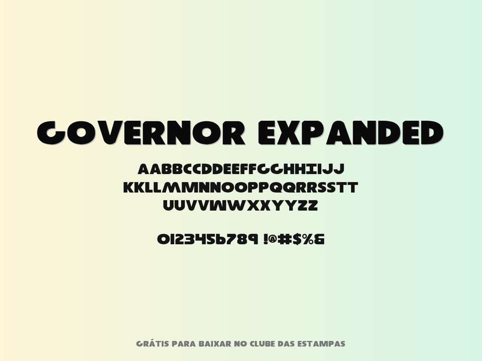 Fonte Governor Expanded Grátis Para Baixar