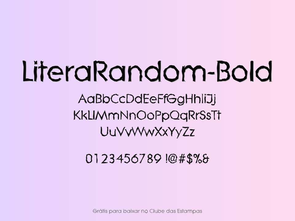 Fonte Literarandom Bold Grátis Para Baixar