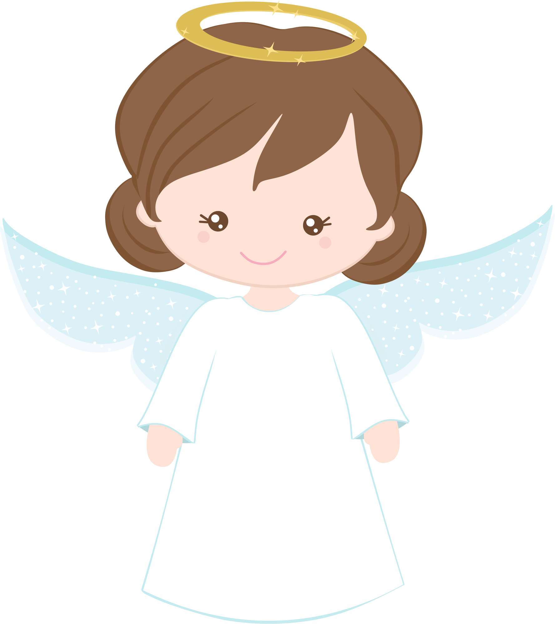 Menina Anjo Celestial Branca Anjos Png Grátis Para Baixar