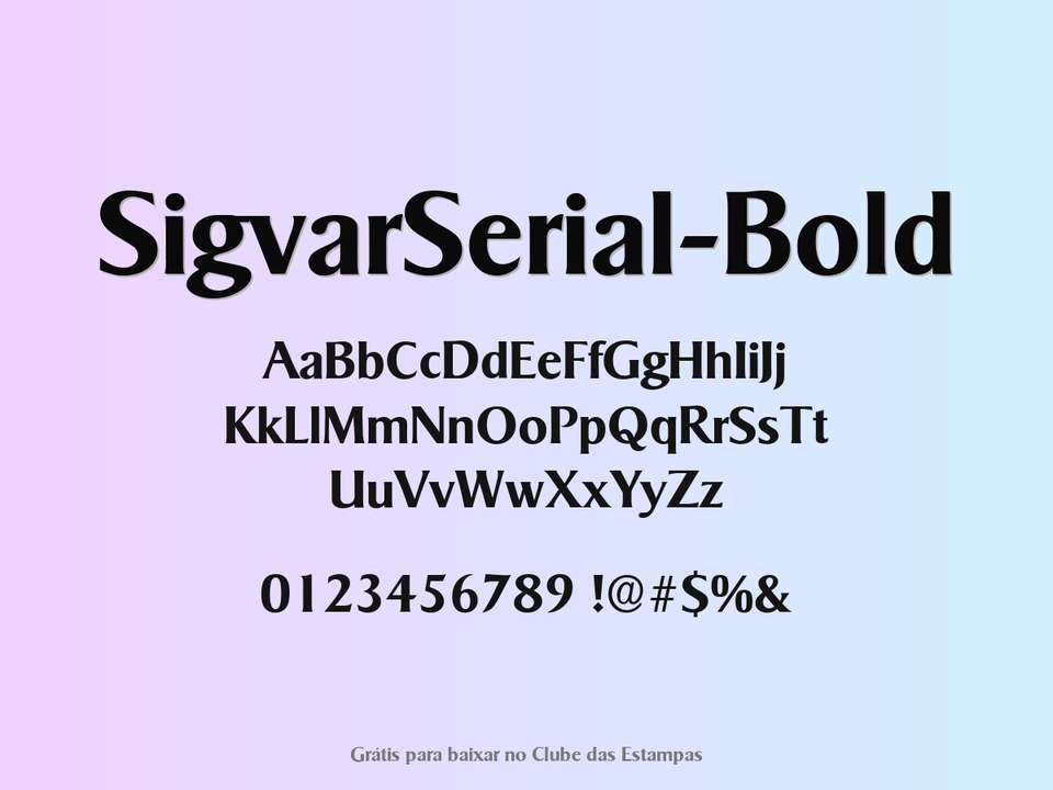Fonte Sigvarserial Bold Grátis Para Baixar