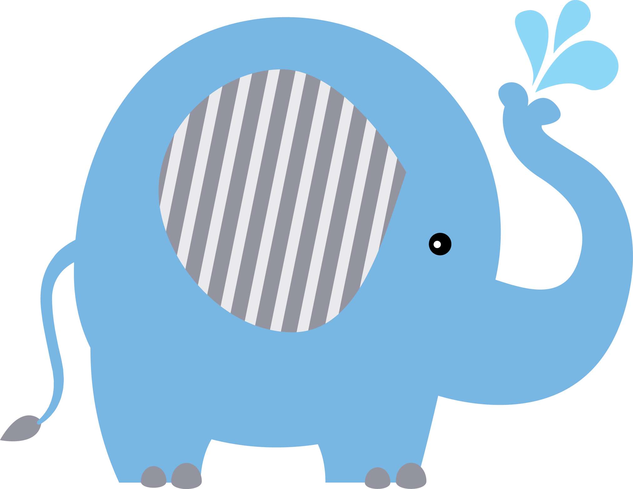 Elemento Elefante Cute Elefantinho Fofo Png (44)