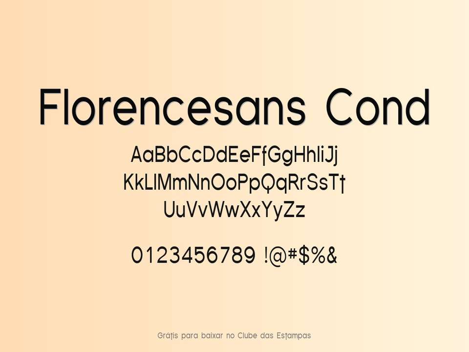 Fonte Florencesans Cond Grátis Para Baixar