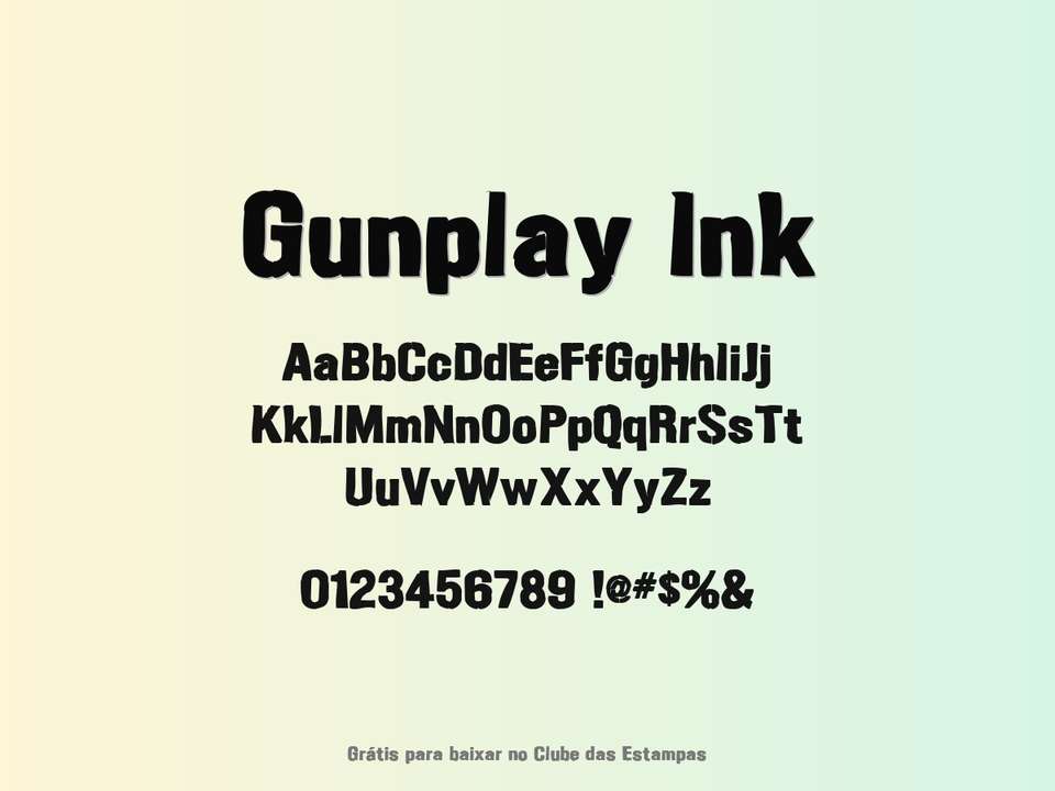 Fonte Gunplay Ink Grátis Para Baixar