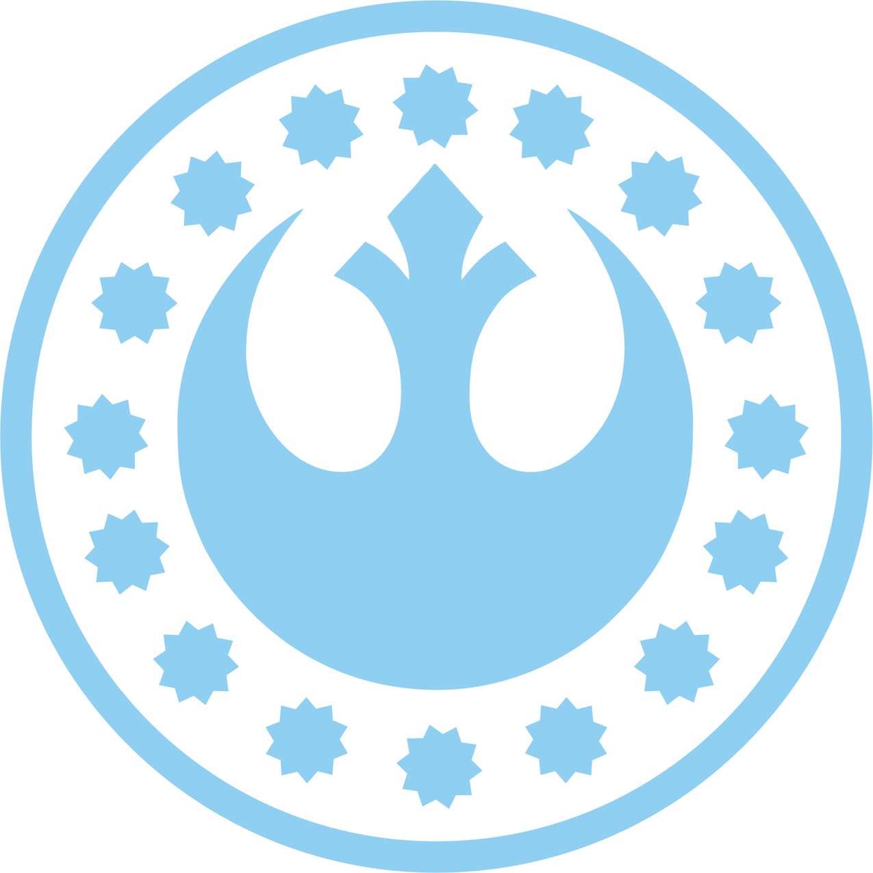 Emblema Circular Azul Celeste Simbologia Png Grátis Para Baixar