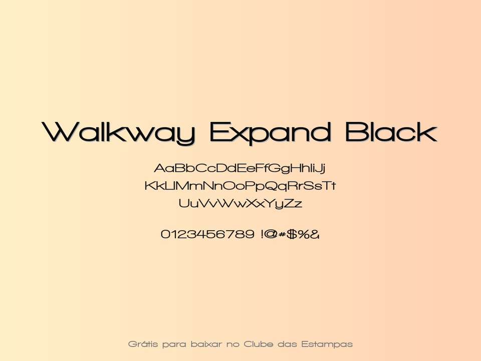 Fonte Walkway Expand Black Grátis Para Baixar