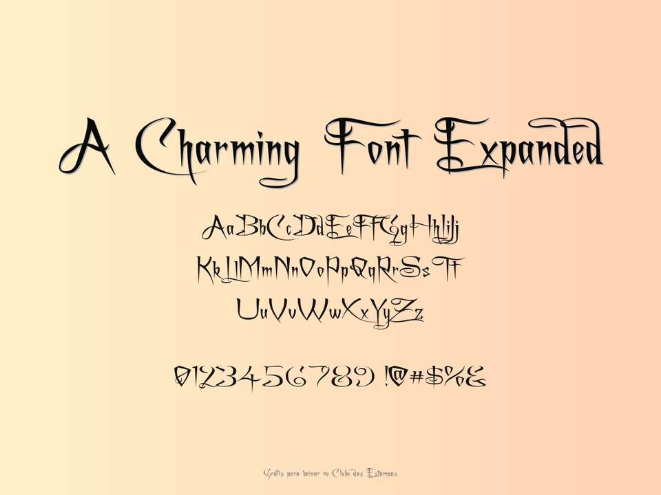 Fonte A Charming Font Expanded Grátis Para Baixar