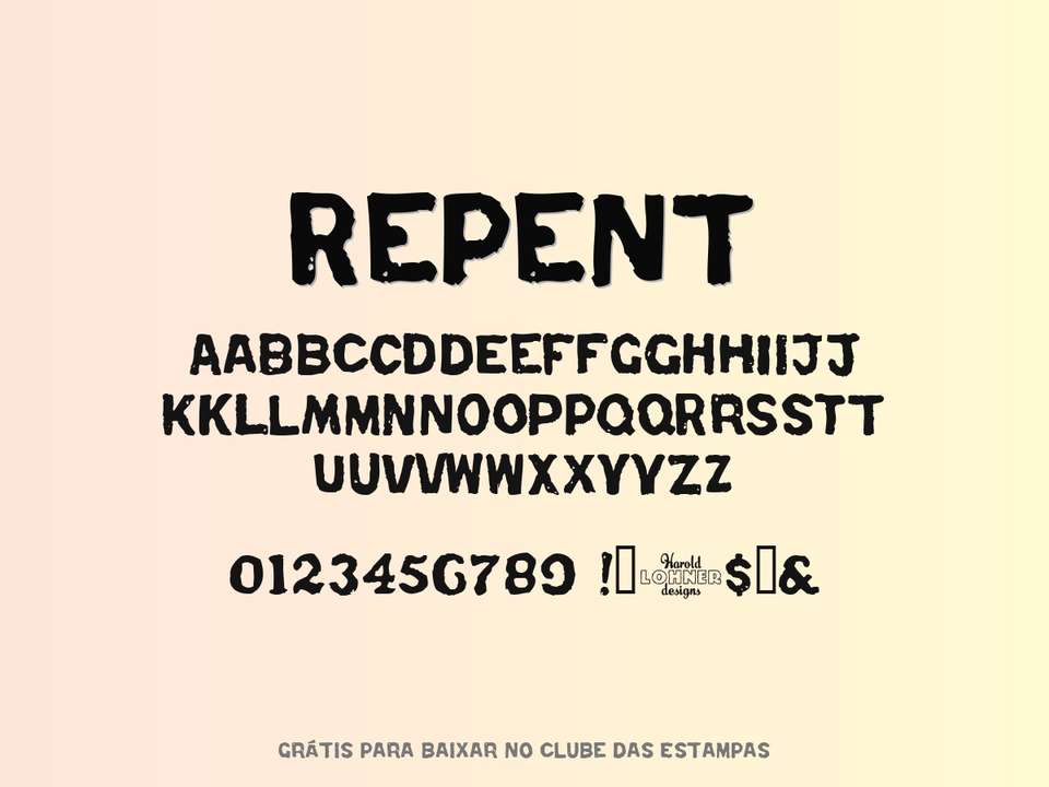 Fonte Repent Grátis Para Baixar