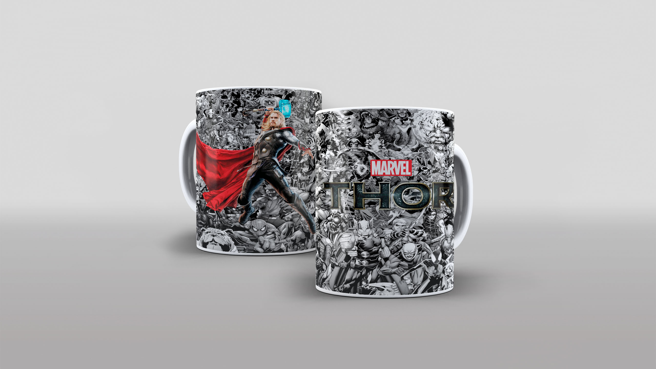 Arte Thor Herois Para Sublimação De Canecas