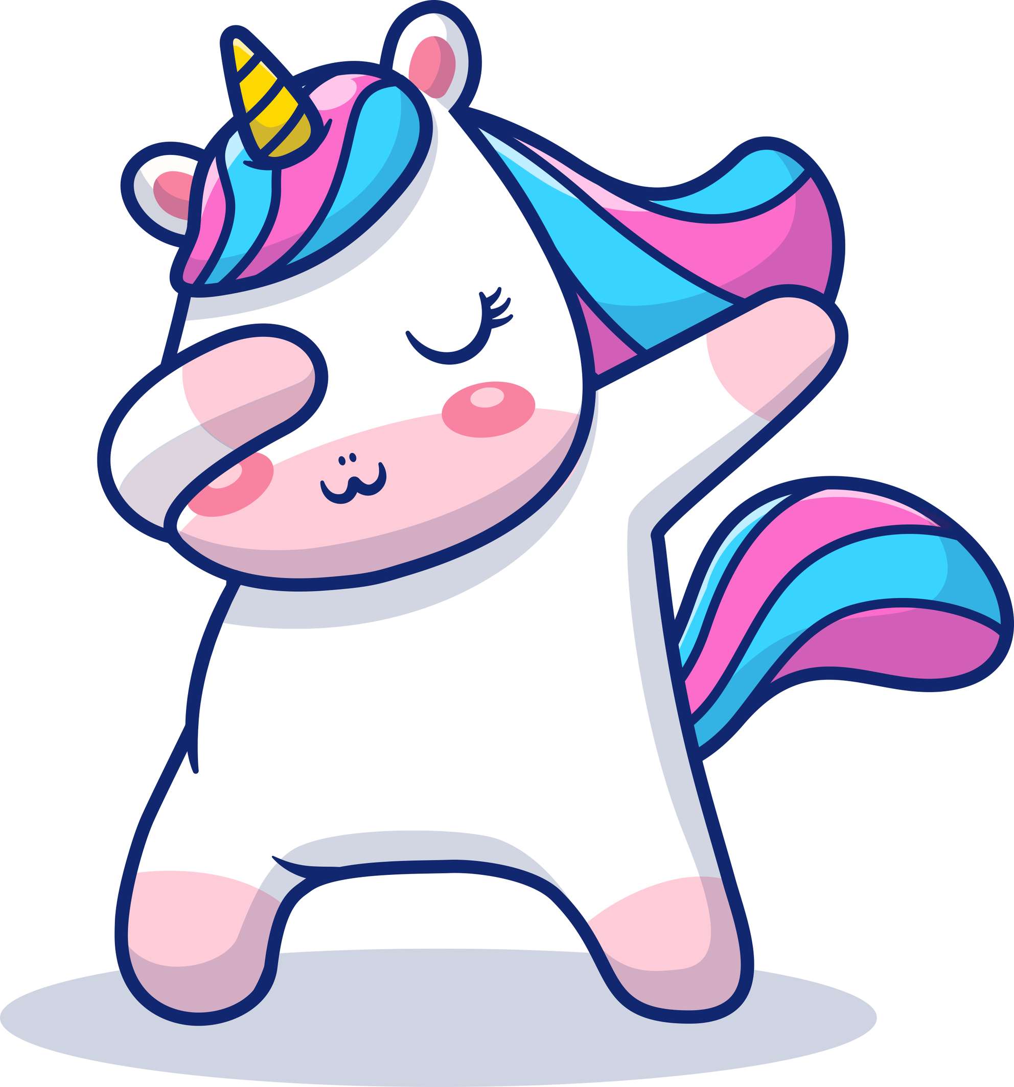 Personagem Unicornio Fofo Cute Png (2)