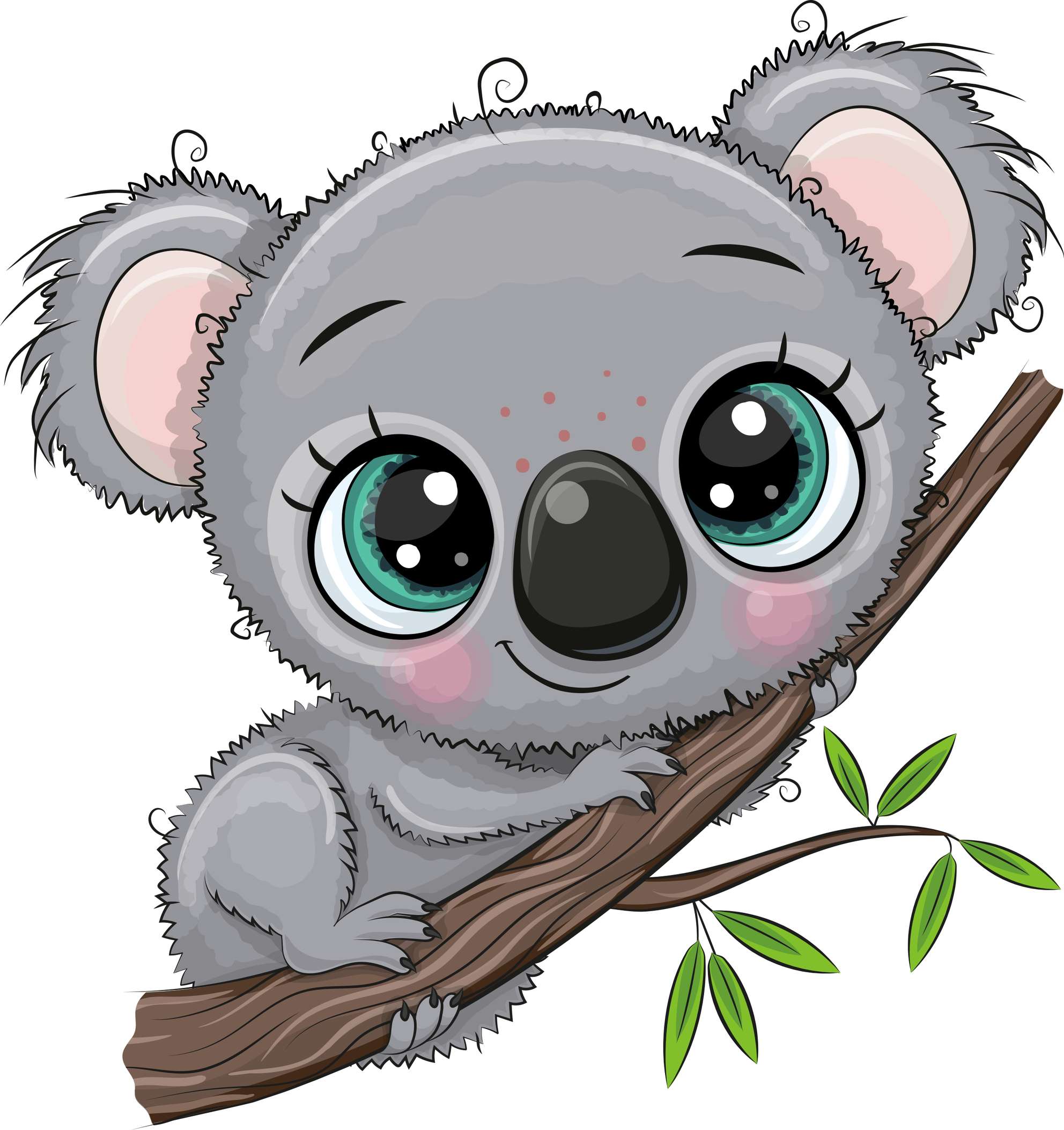 Elemento Coala Fofo Cute Fofa Png (2)