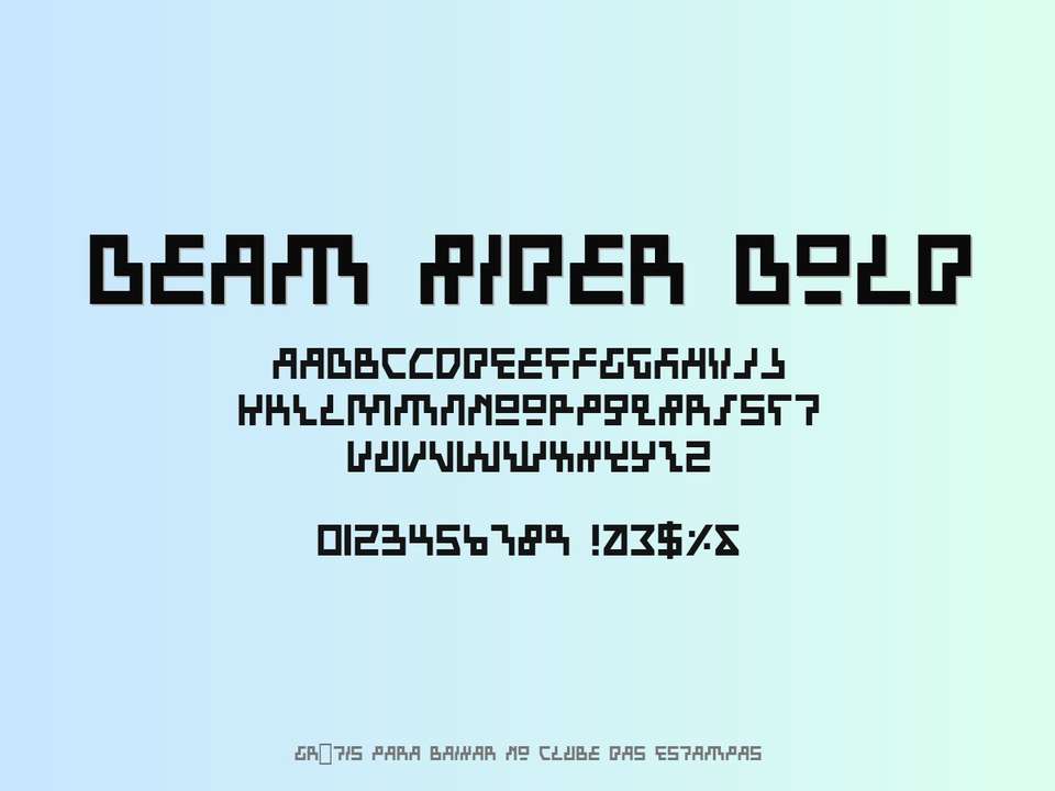 Fonte Beam Rider Bold Grátis Para Baixar