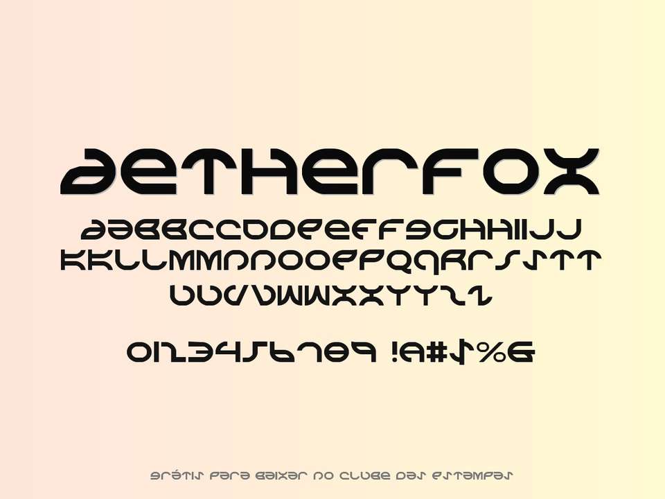 Fonte Aetherfox Grátis Para Baixar