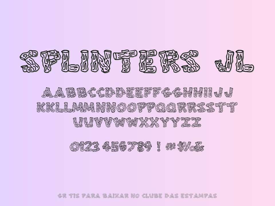 Fonte Splinters Jl Grátis Para Baixar
