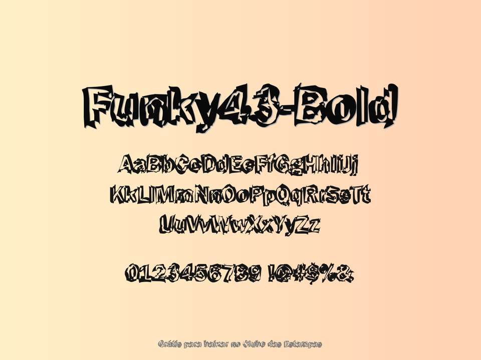 Fonte Funky43 Bold Grátis Para Baixar