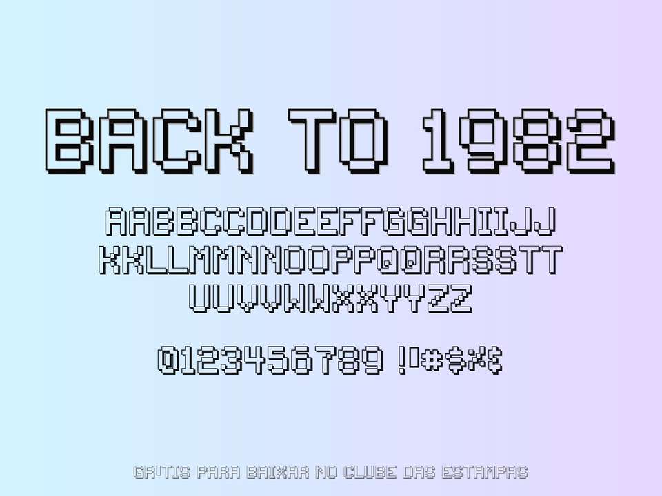 Fonte Back To 1982 Grátis Para Baixar