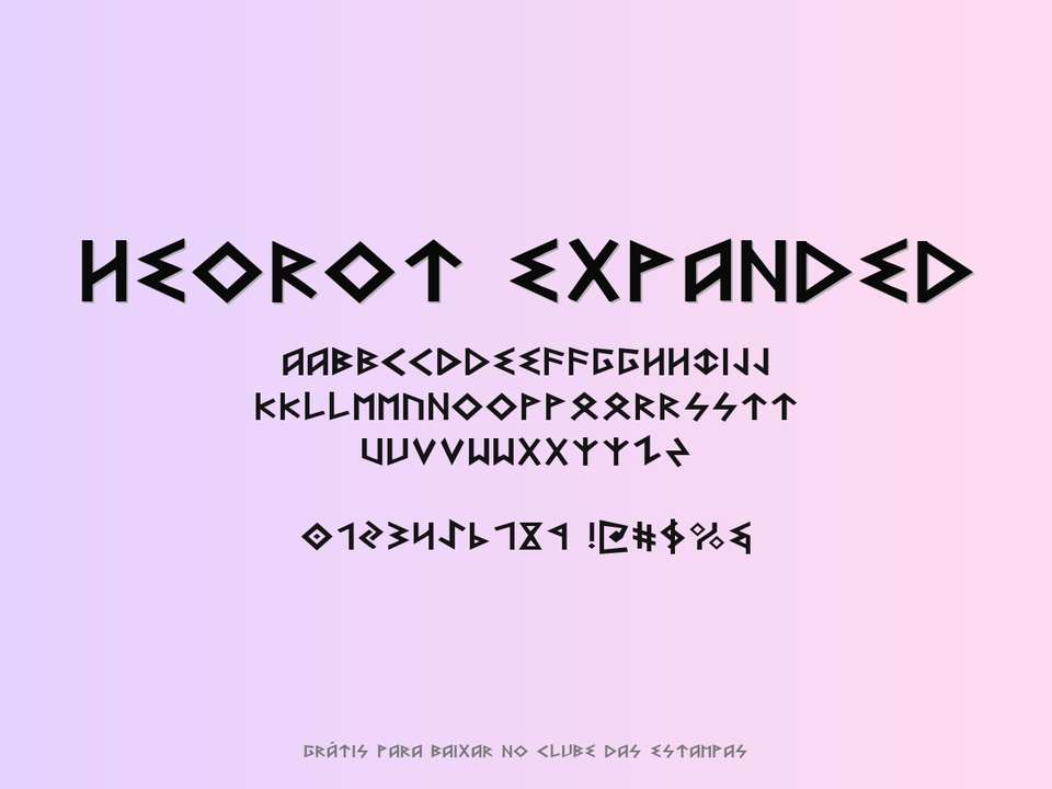 Fonte Heorot Expanded Grátis Para Baixar