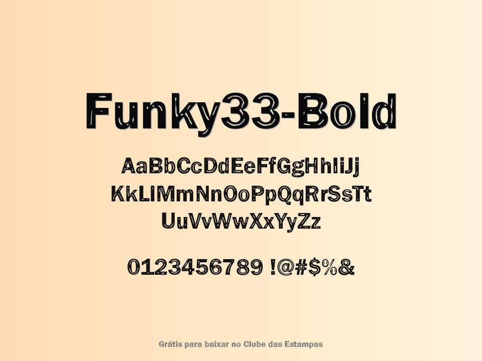 Fonte Funky33 Bold Grátis Para Baixar