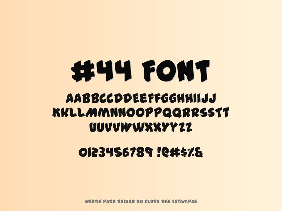 Fonte #44 Font Grátis Para Baixar