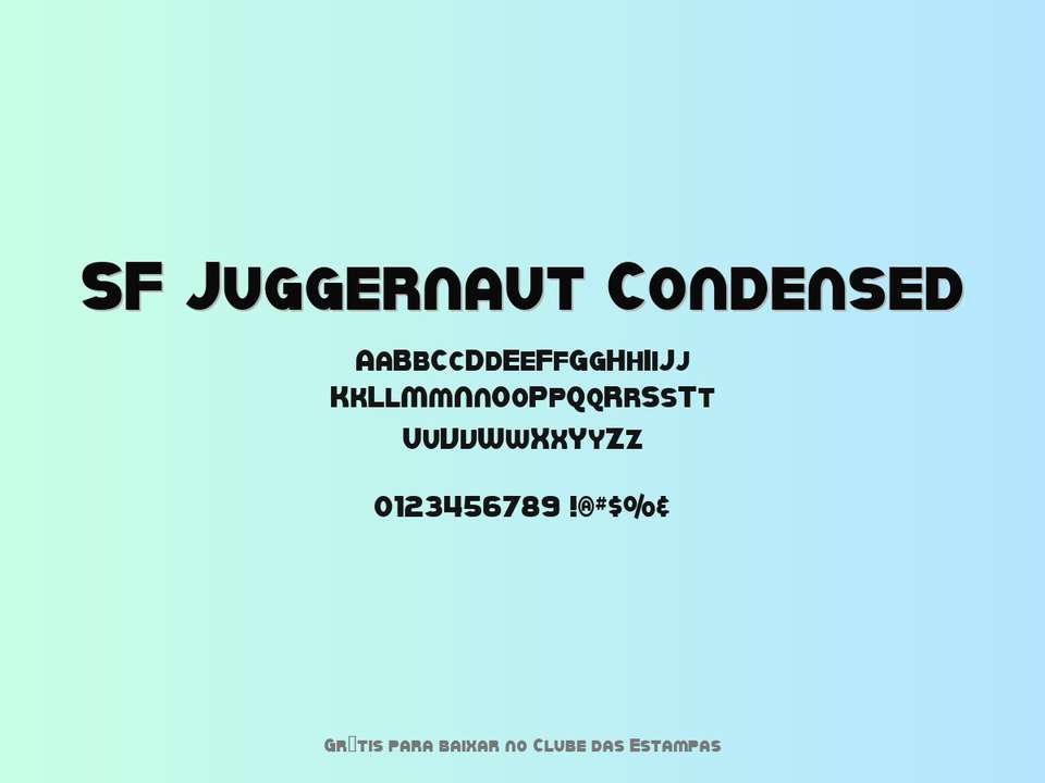 Fonte Sf Juggernaut Condensed Grátis Para Baixar