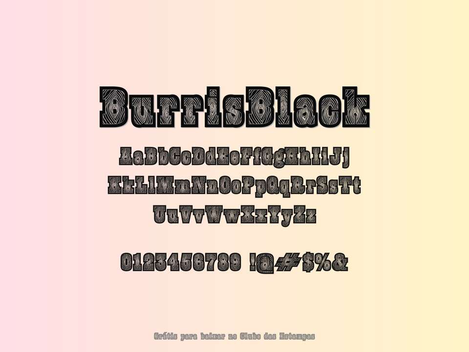 Fonte Burrisblack Grátis Para Baixar