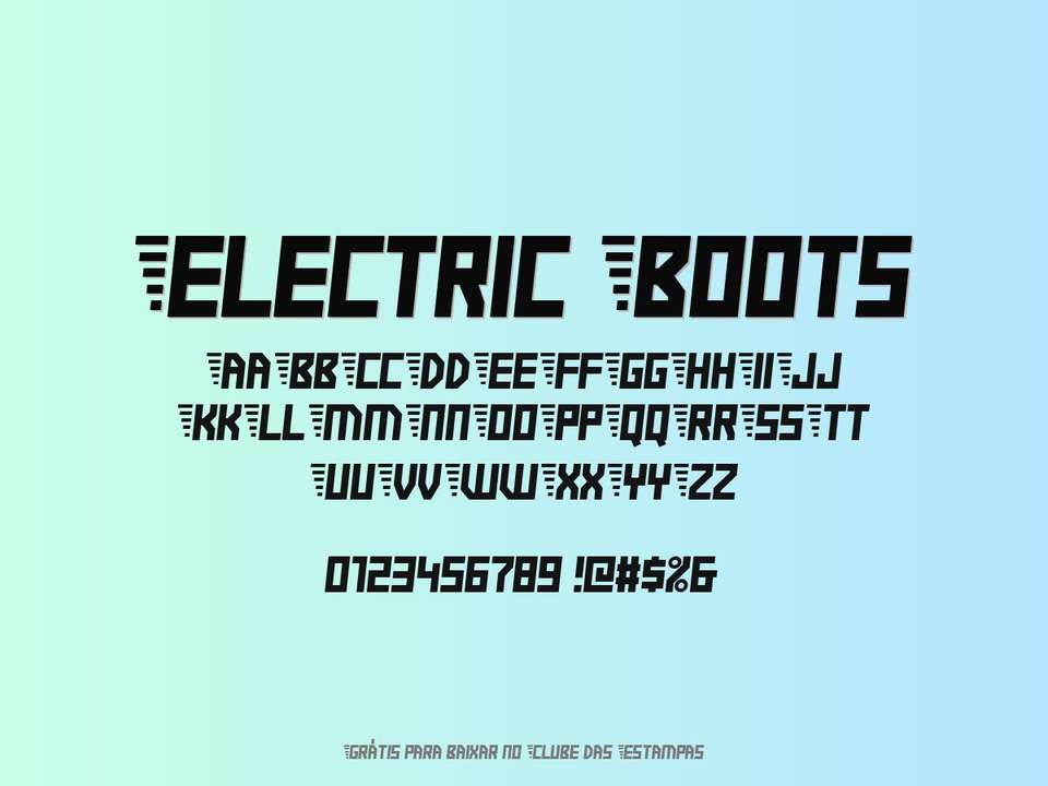 Fonte Electric Boots Grátis Para Baixar