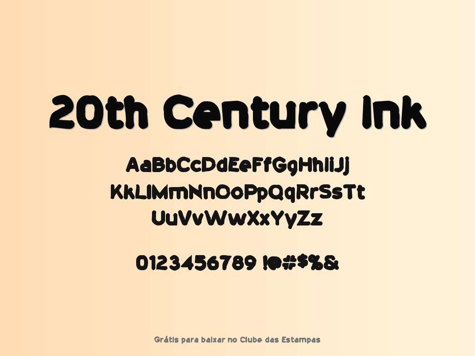 Fonte 20th Century Ink Grátis Para Baixar