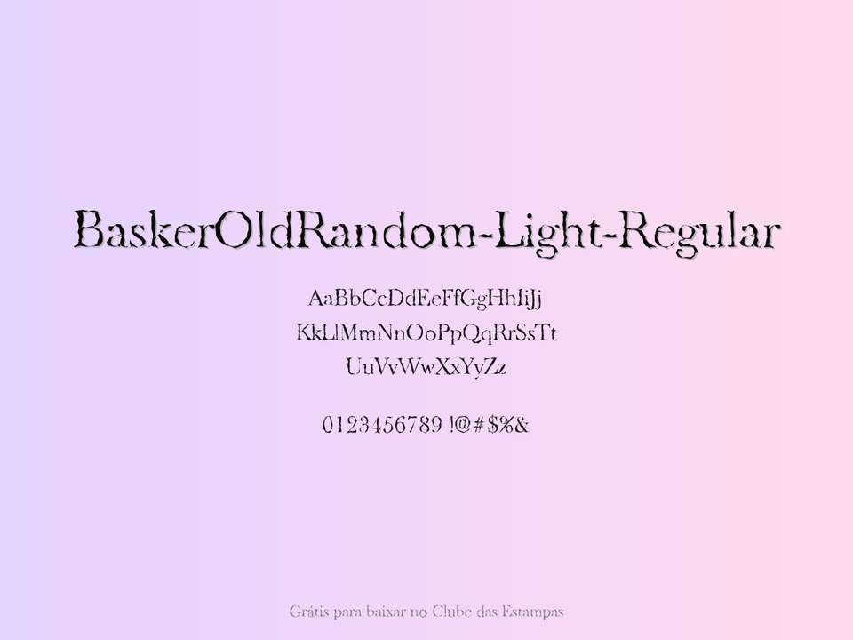 Fonte Baskeroldrandom Light Regular Grátis Para Baixar
