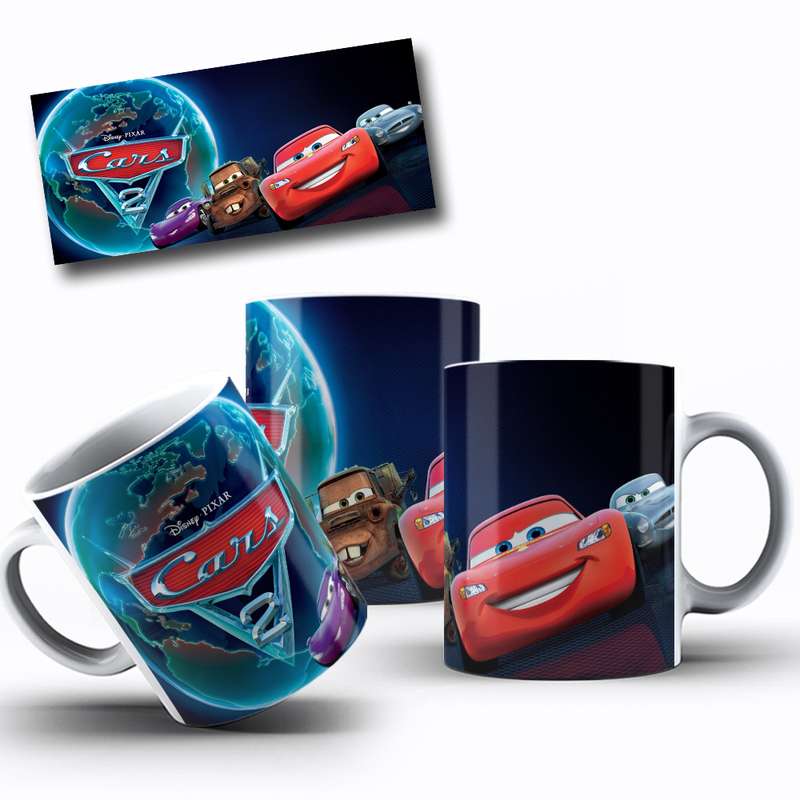 Arte Para Caneca Cars 2 Personagens Cartoon 35