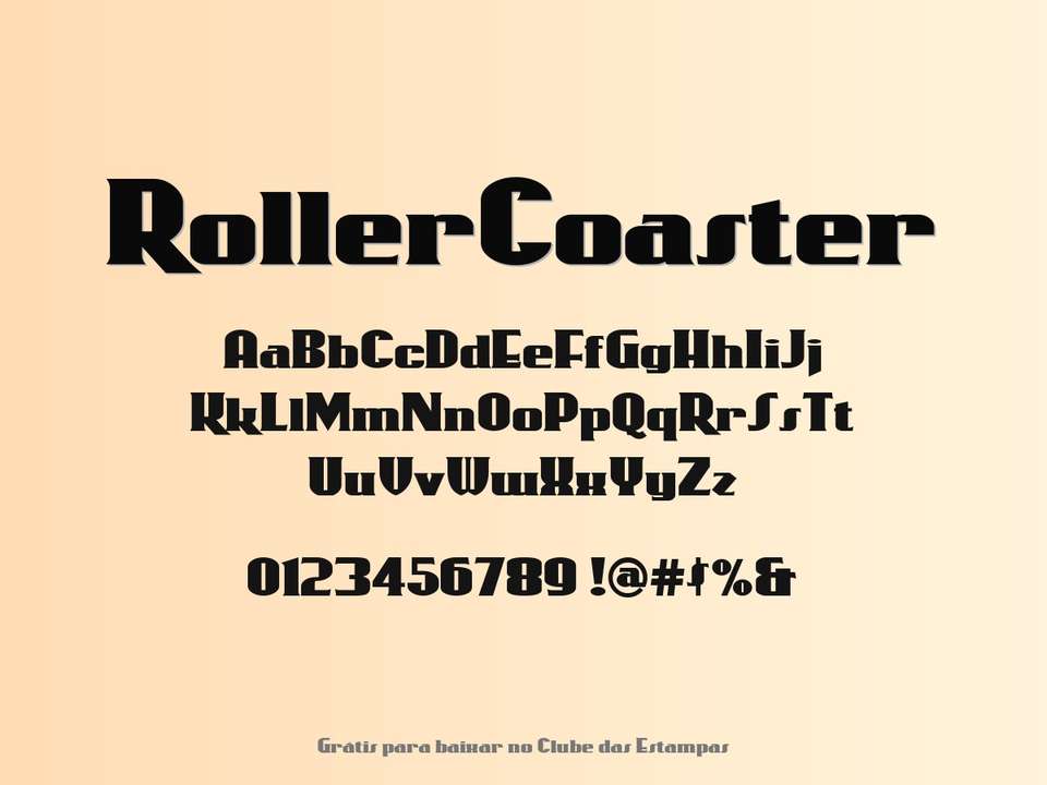 Fonte Rollercoaster Grátis Para Baixar