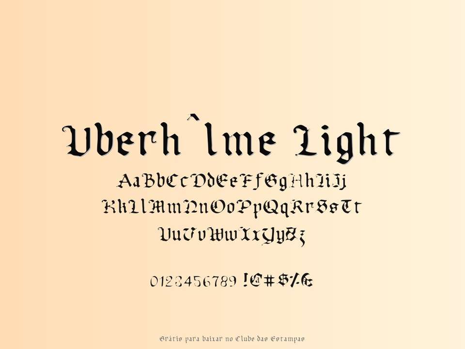 Fonte Uberhˆlme Light Grátis Para Baixar