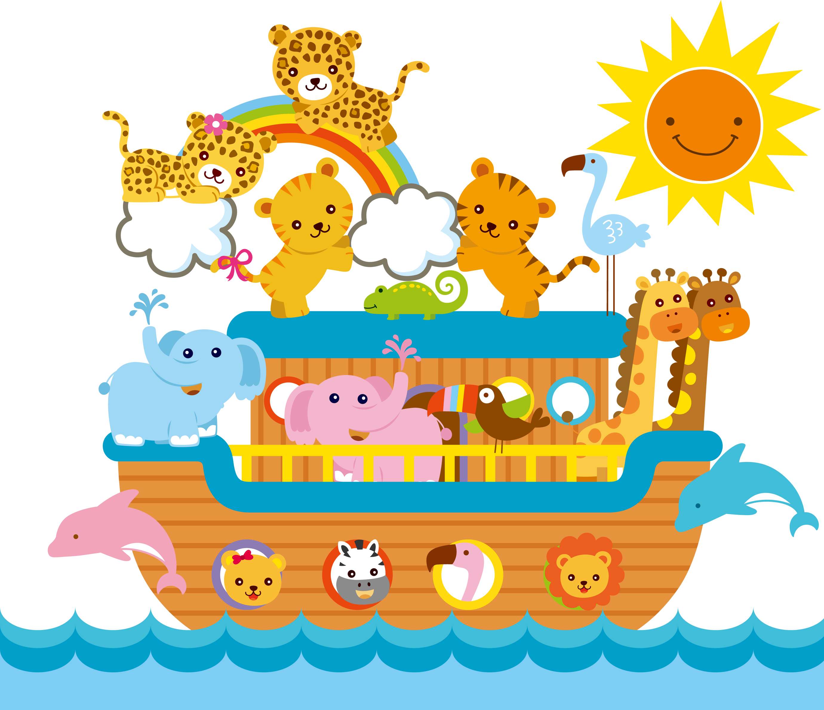 Diversos Animais No Barco Animais Png Grátis Para Baixar