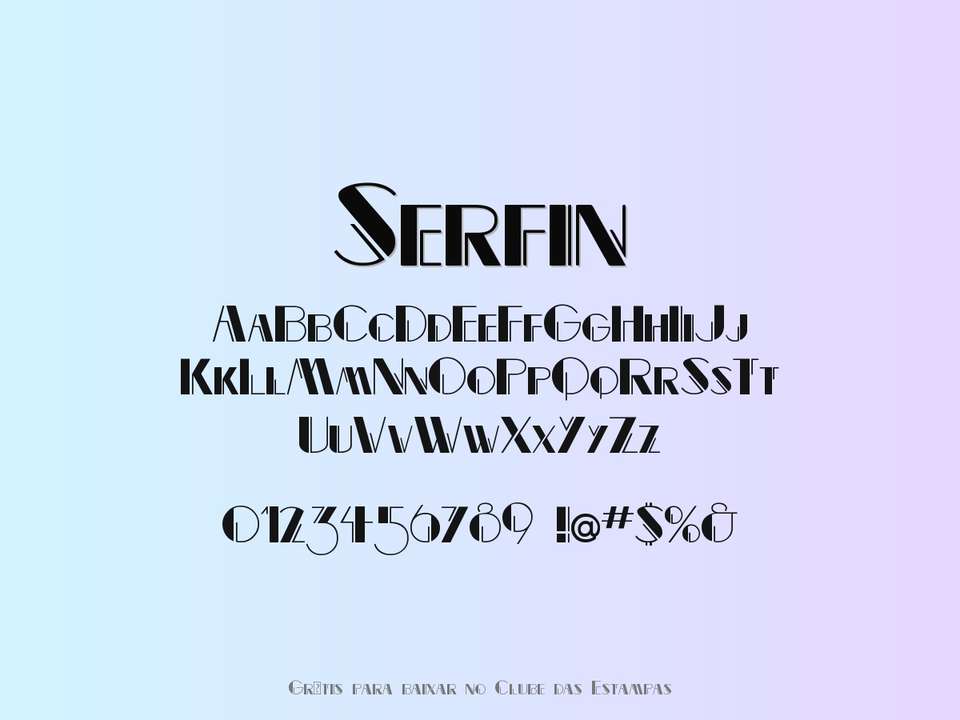 Fonte Serfin Grátis Para Baixar