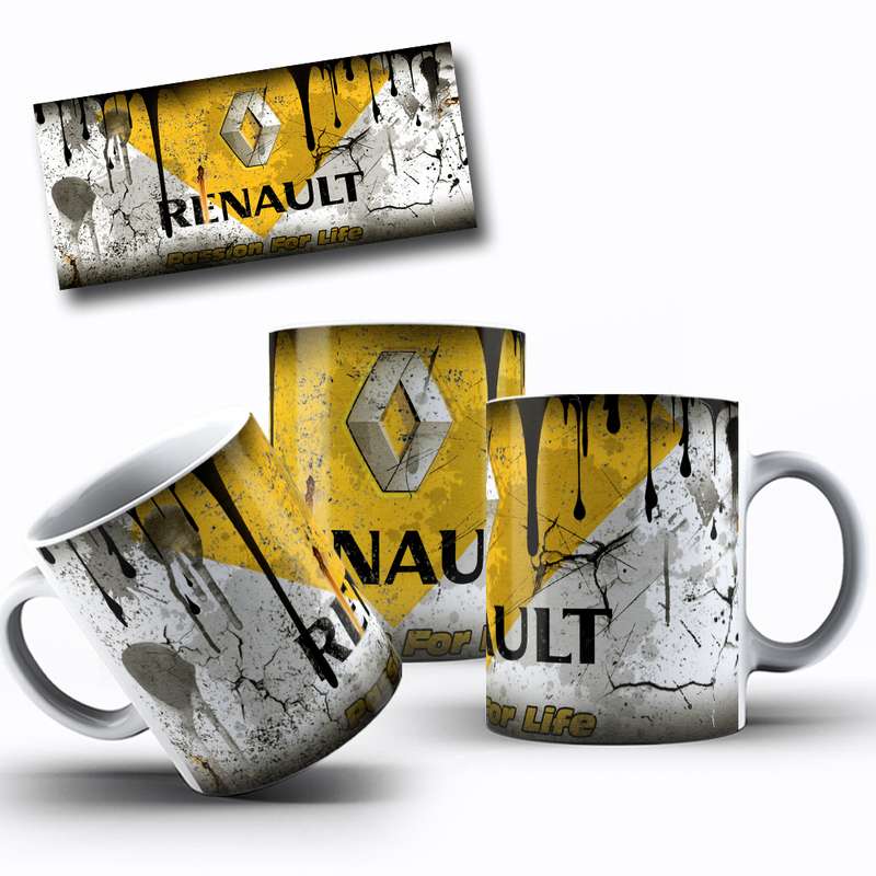 Arte Para Caneca Renault Logotipo Estilo Grafico 29