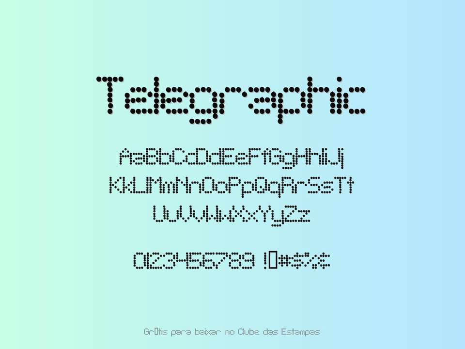 Fonte Telegraphic Grátis Para Baixar