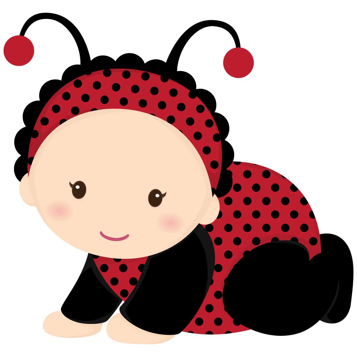 Elemento Joaninha Fofa Cute Png (5)