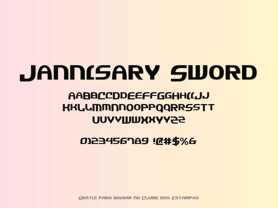 Fonte Jannisary Sword Grátis Para Baixar