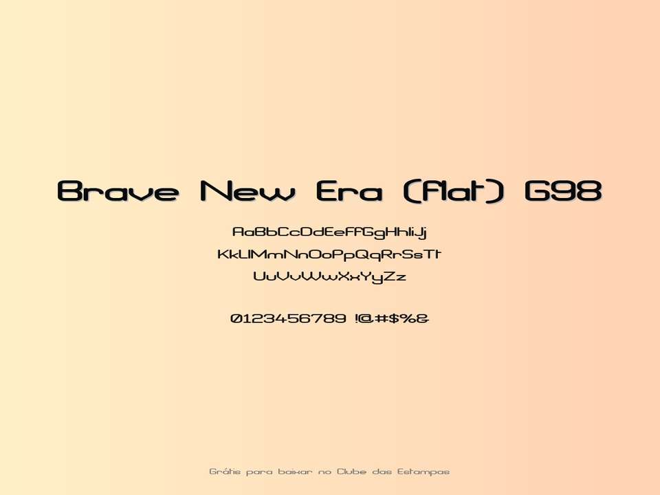 Fonte Brave New Era (flat) G98 Grátis Para Baixar