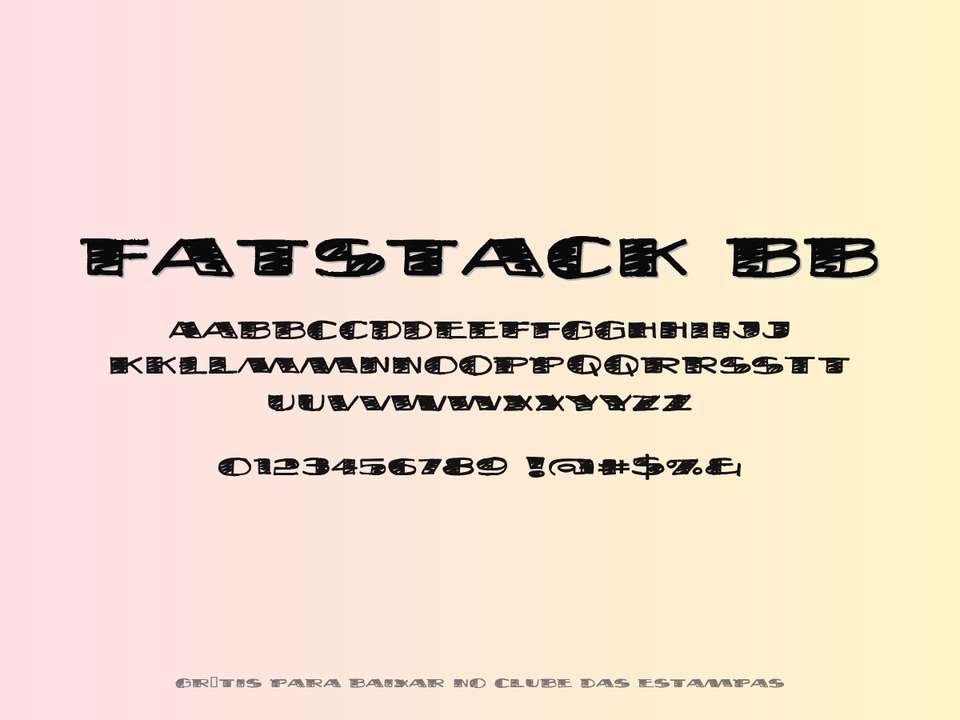 Fonte Fatstack Bb Grátis Para Baixar