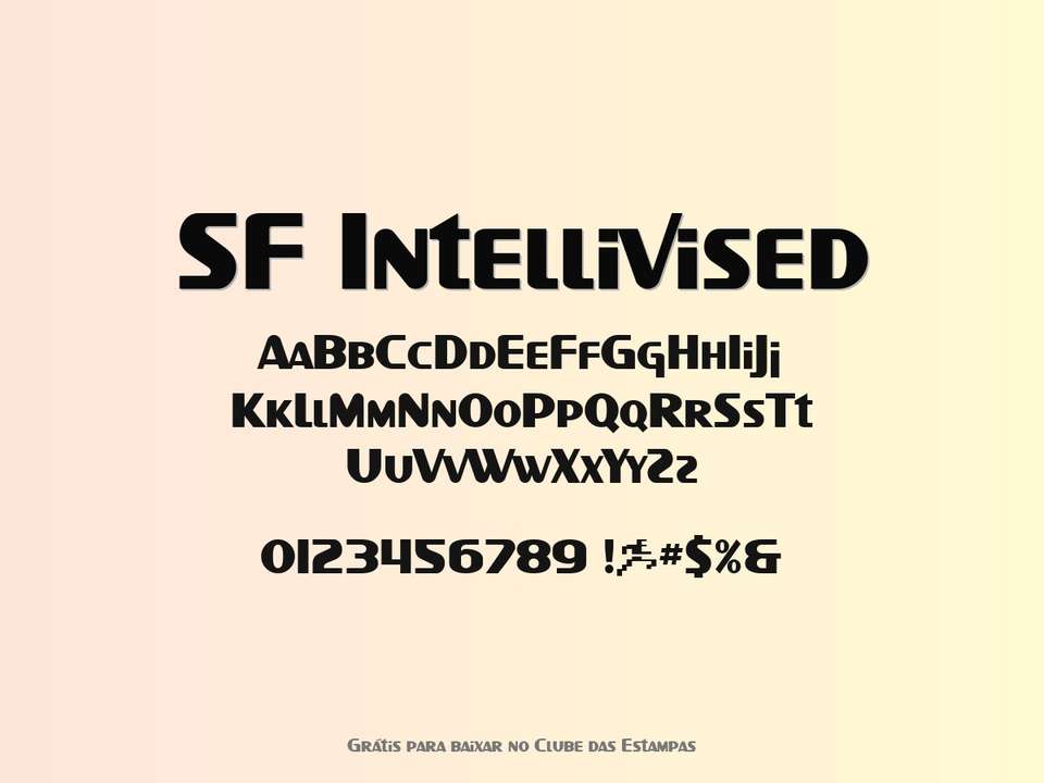 Fonte Sf Intellivised Grátis Para Baixar