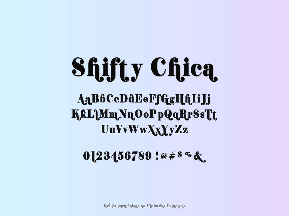 Fonte Shifty Chica Grátis Para Baixar