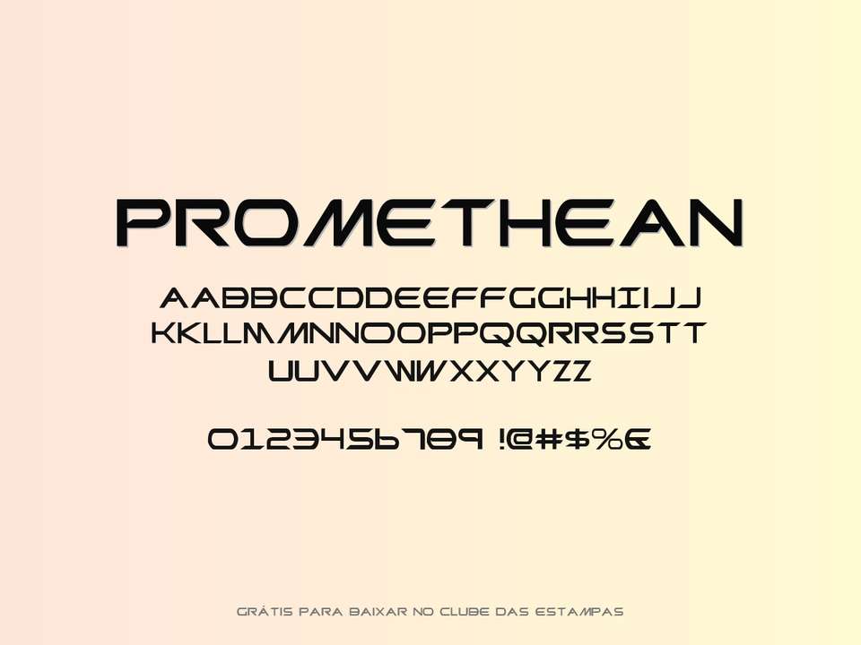 Fonte Promethean Grátis Para Baixar